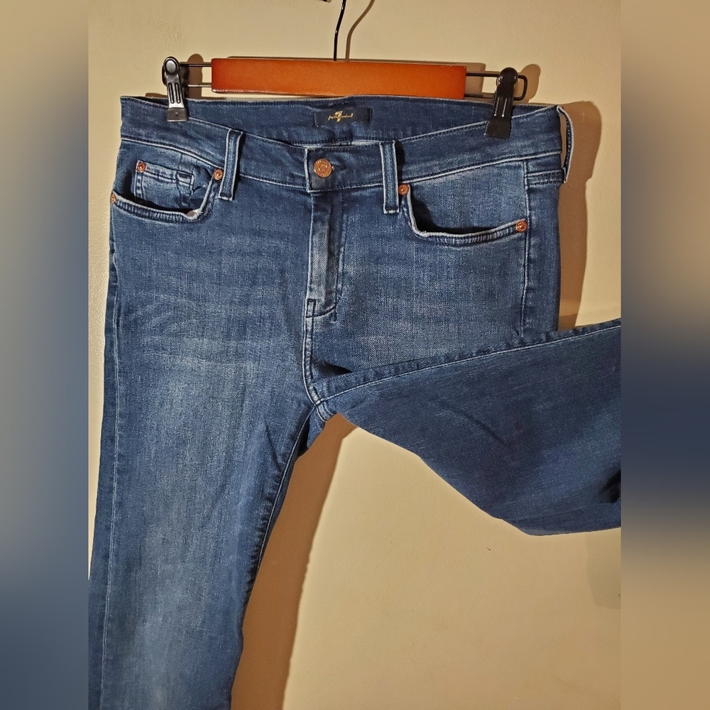 7 For All ManKind Dojo Gold Offset Pockets Size 30 - Picture 5 of 7